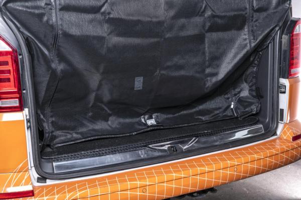 VanQuito VW Bus T5 / T6 / T6.1 Insektenschutzgitter Moskitonetz Heckklappe, schwarz - fine mesh